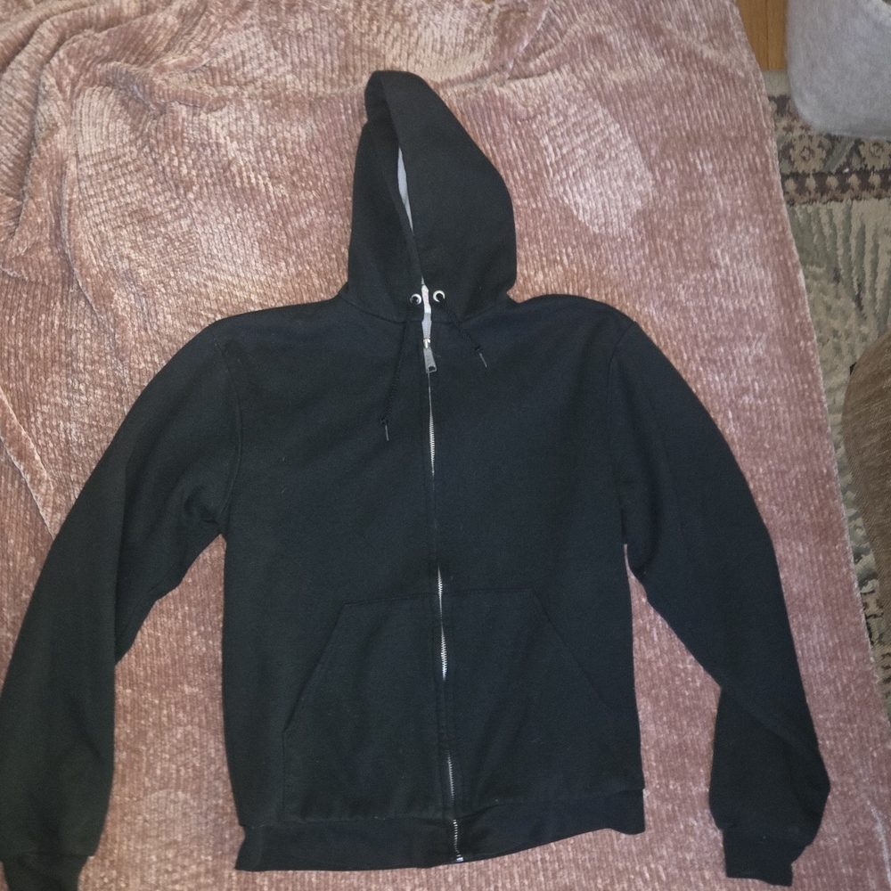 Black Zip-Up Hoodie